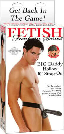 FETISH FANTASY BIG DADDY HOLLOW 10" STRAP