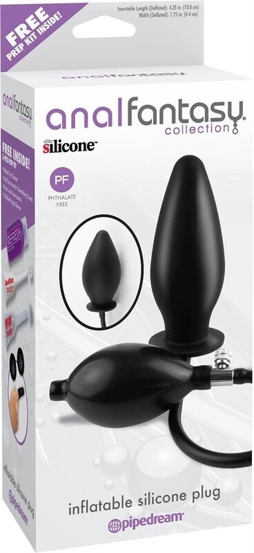 ANAL FANTASY COLLECTION INFLATABLE SILICONE PLUG 4.25"