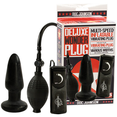 DELUXE WONDER PLUG INFLATABLE & VIBRATING