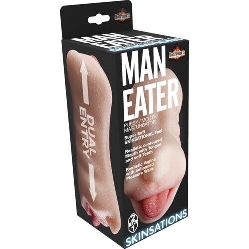 SKINSATIONS MAN EATER PUSSY/MOUTH STR 25% SKINSATIONS MAN EATER PUSSY/MOUTH STR 25%