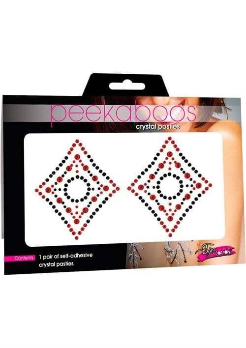 PEEKABOOS CRYSTAL DIAMOND SEE-THRU PASTIES (DISC.)