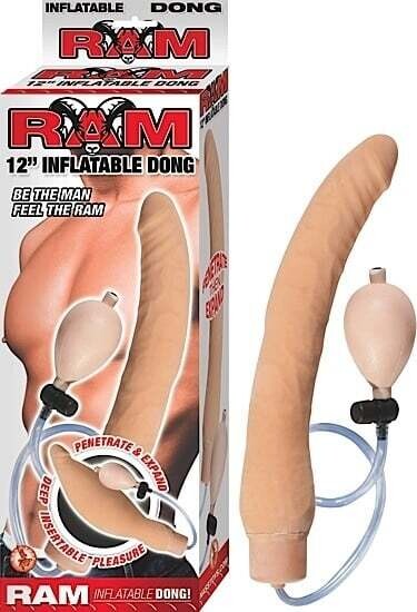 RAM 12" INFLATABLE DONG FLESH