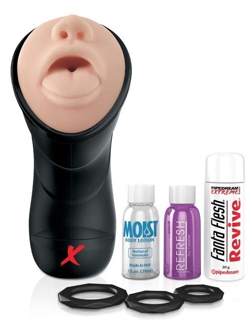 PDX ELITE DEEP THROAT VIBRATING STROKER