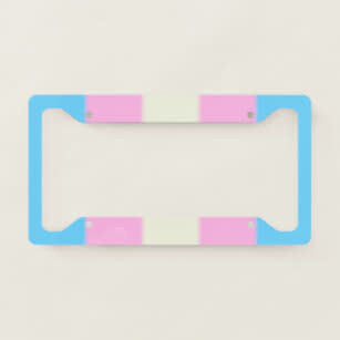 TRANS PRIDE LICENSE FRAME-