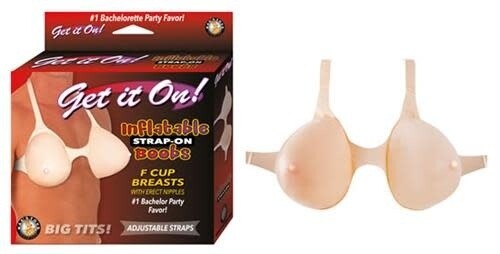 GET IT ON INFLATABLE  STRAP ON BOOBS