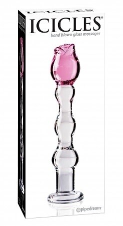 ICICLES NO12 BEADED GLASS FLOWER 7.25inch