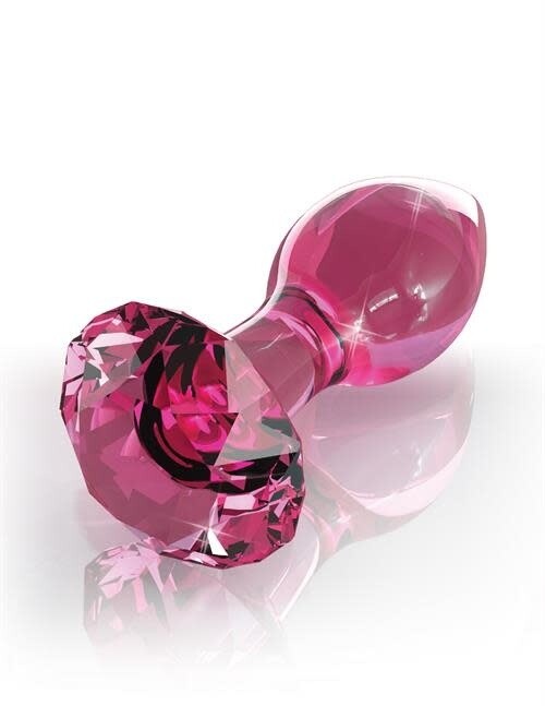 ICICLES NO 79 GLASS ANAL PLUG PINK