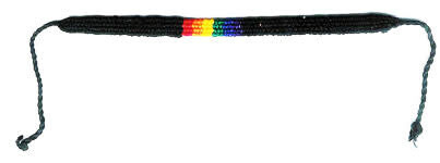 FRIENDSHIP FLAT BLACK & RAINBOW BRACELET