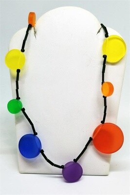 ACRYLIC DISKS NECKLACE