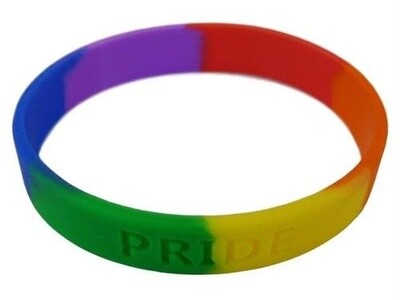 SILICONE BRACELET WITH "PRIDE" WORD