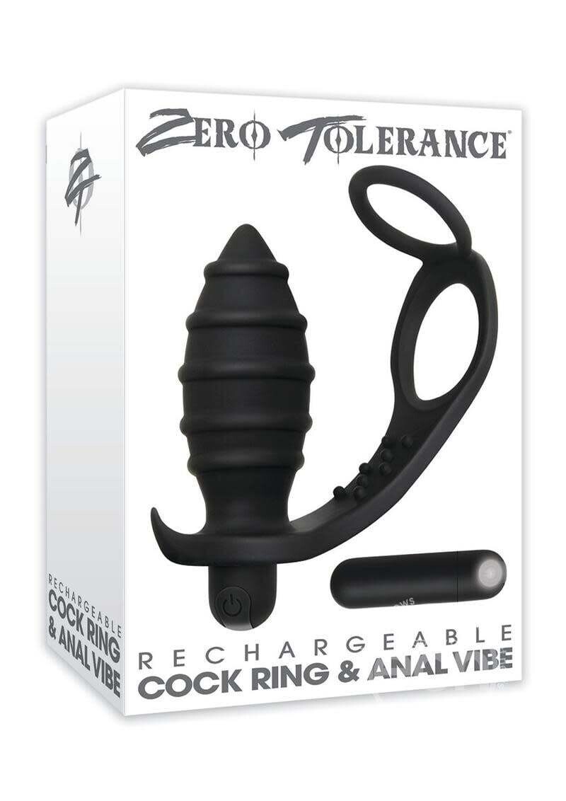 RECHARGEABLE COCK RING AND ANAL VIBE