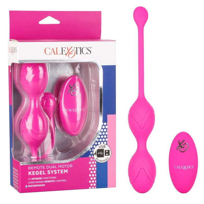 DUAL MOTOR KEGAL SYSTEM VIBRATING RECHARGEABLE SILICONE KEGAL BALLS WITH REMOTE