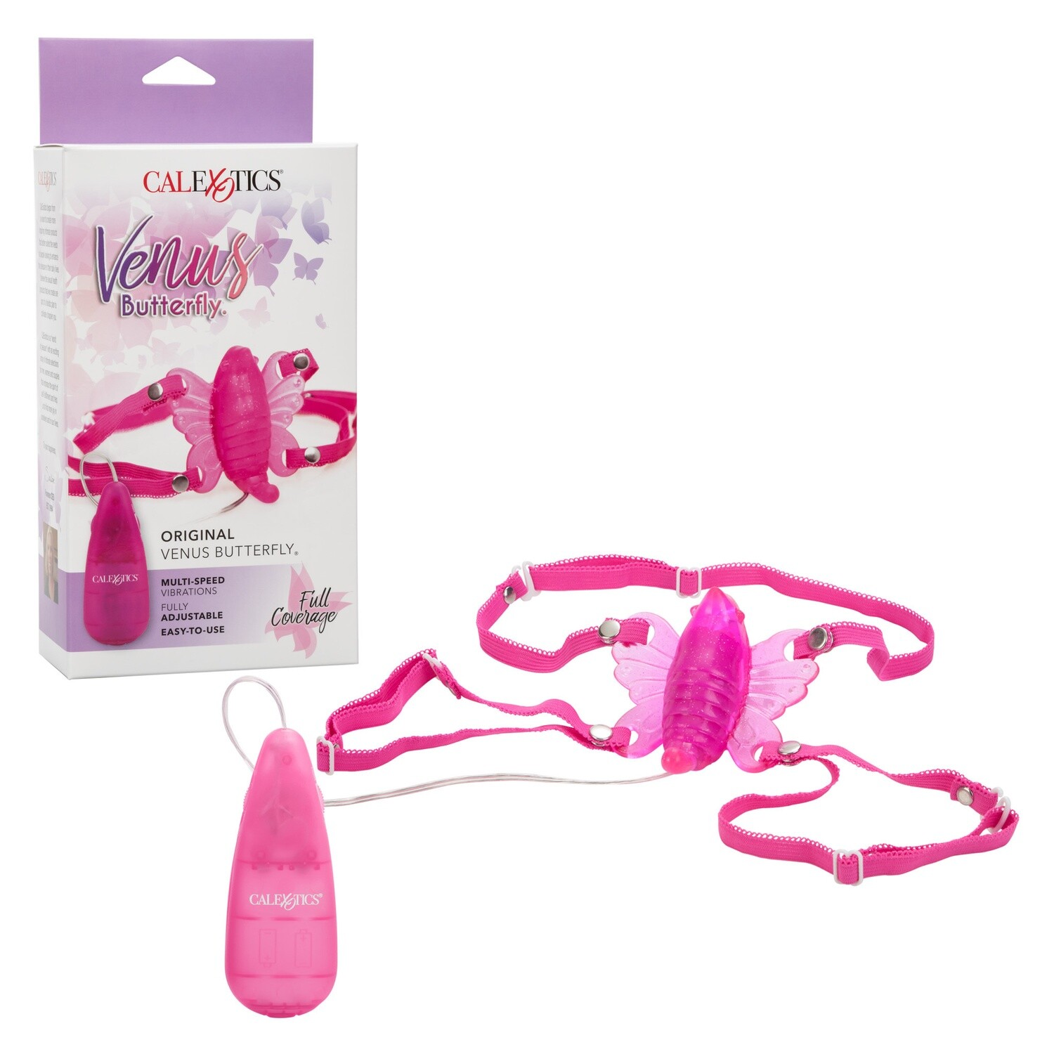 VENUS BUTTERFLY ORIGINAL STRAP-ON VIBE WITH REMOTE PINK