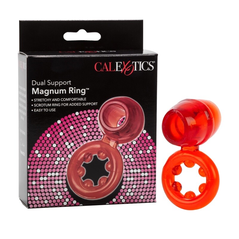 DUAL SUPPORT MAGNUM RING - RED
