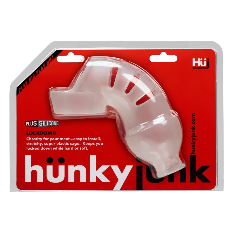 HUNKY JUNK LOCKDOWN SILICONE CHASTITY CAGE
