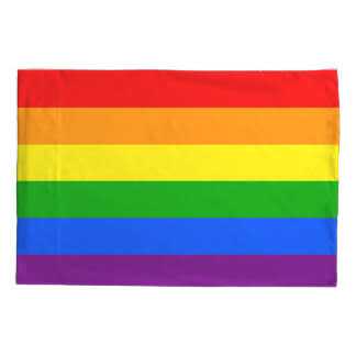 PRIDE FLAG PILLOW CASE