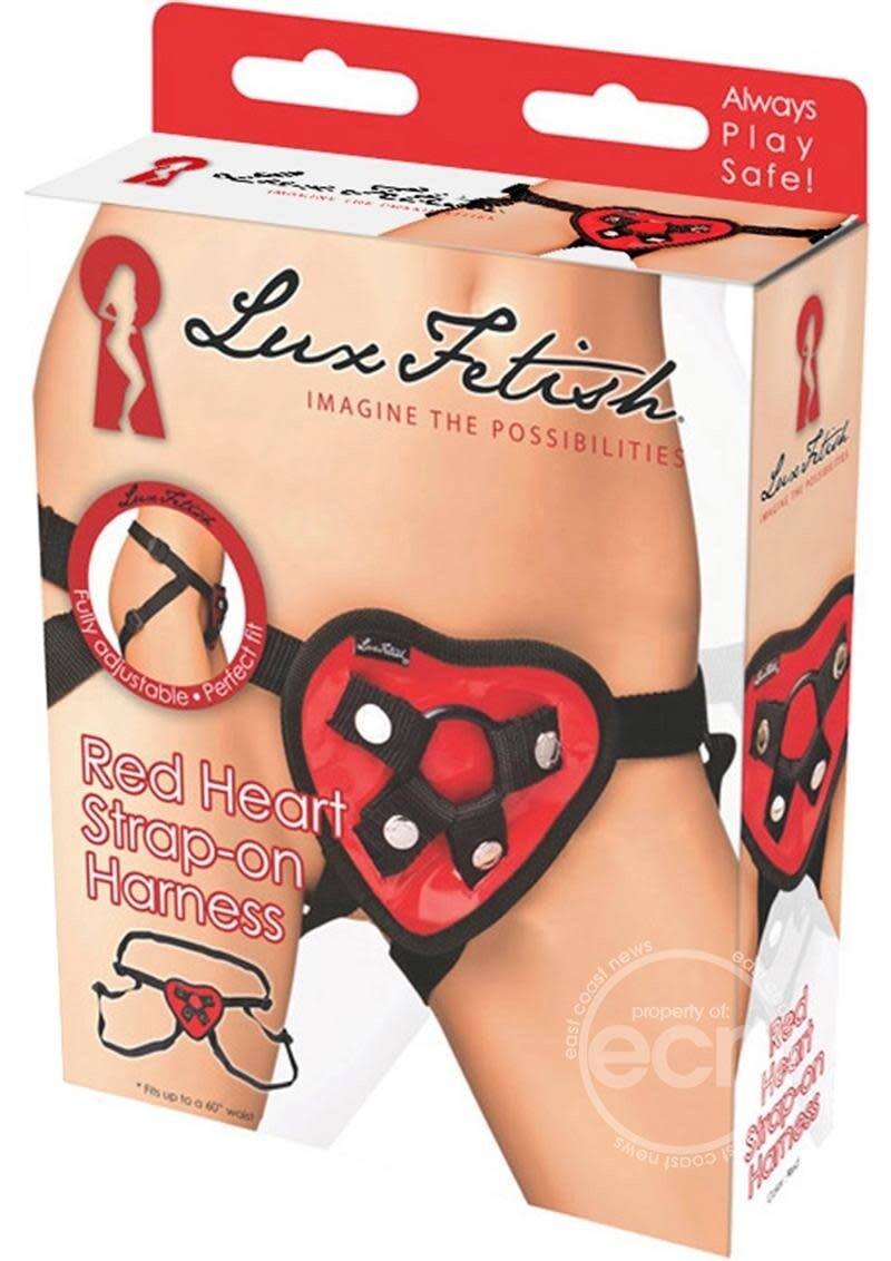 LUX RED HEART STRAP ON