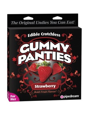 EDIBLE CROTCHLESS PANTIES FOR HER GUMMY STRAWBERRY