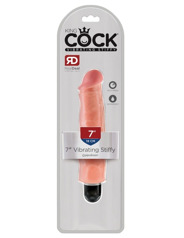 KING COCK 7" VIBRATING STIFFY