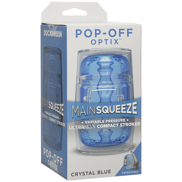 MAIN SQUEEZE POP OFF OPTIX BLUE ULTRASKYN MASTURBATOR