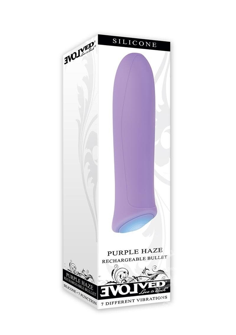 EVOLVED PURPLE HAZE RECHARGEABLE SILICONE BULLET