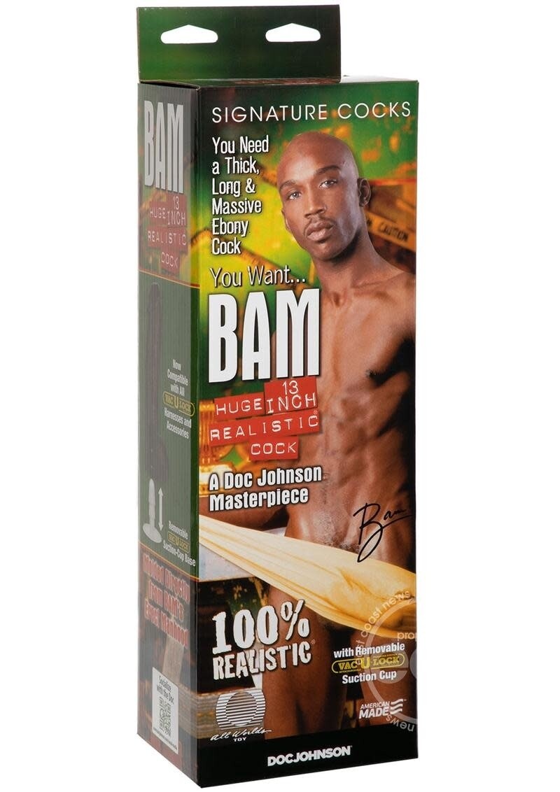 BAM REALISTIC DILDO 13"