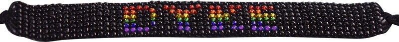 RAINBOW BEAD DYKE BRACELET