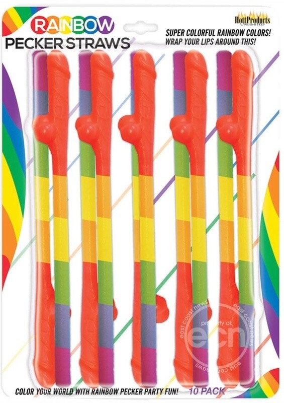 RAINBOW PECKER STRAWS