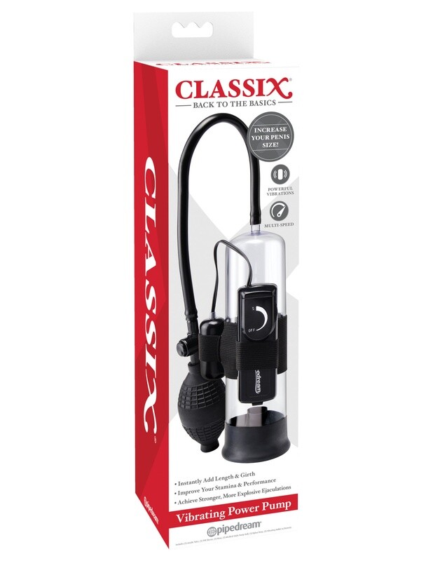 CLASSIX VIBRATING POWER PUMP BLACK