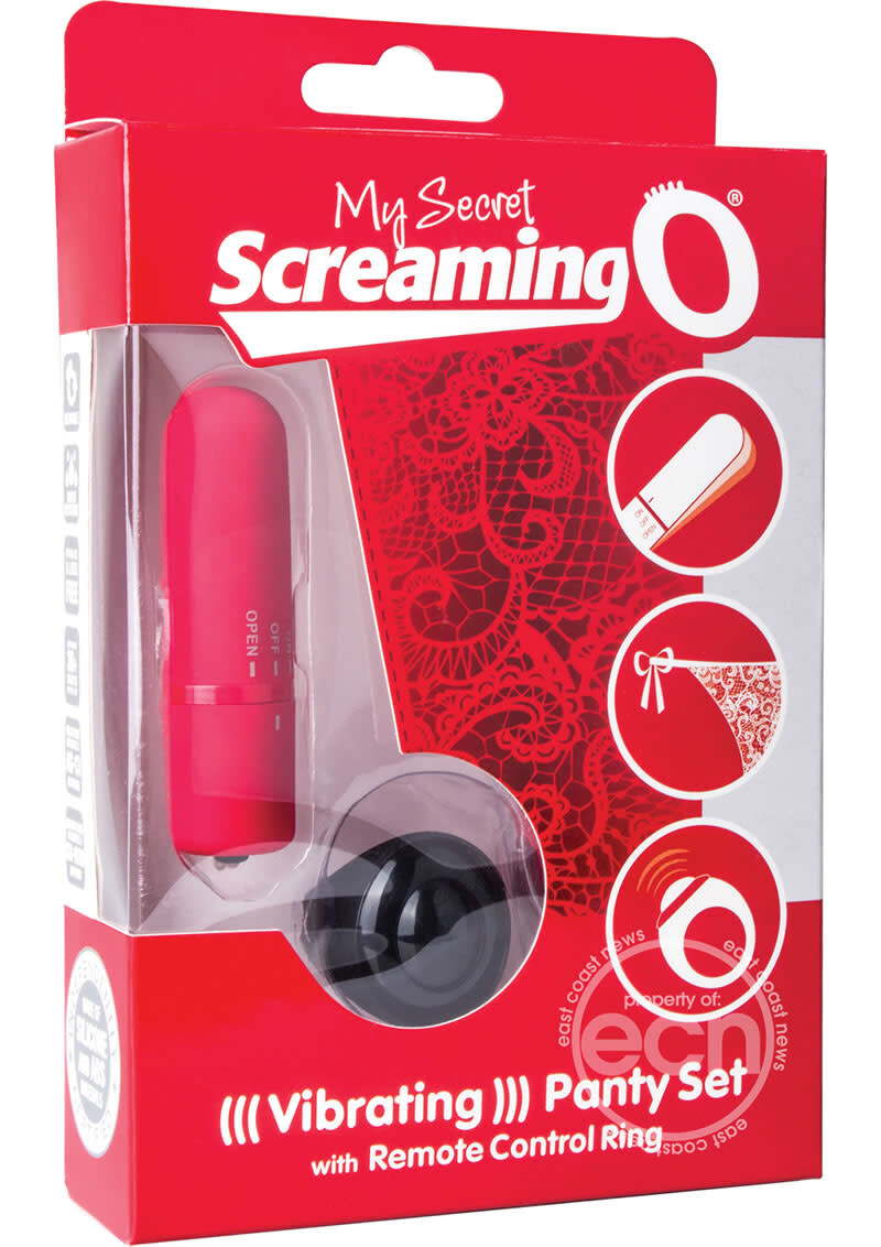 MY SECRET SCREAMING O VIBRATING PANTY RED