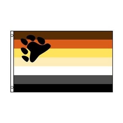 BEAR PRIDE 3'X5' POLYESTER FLAG