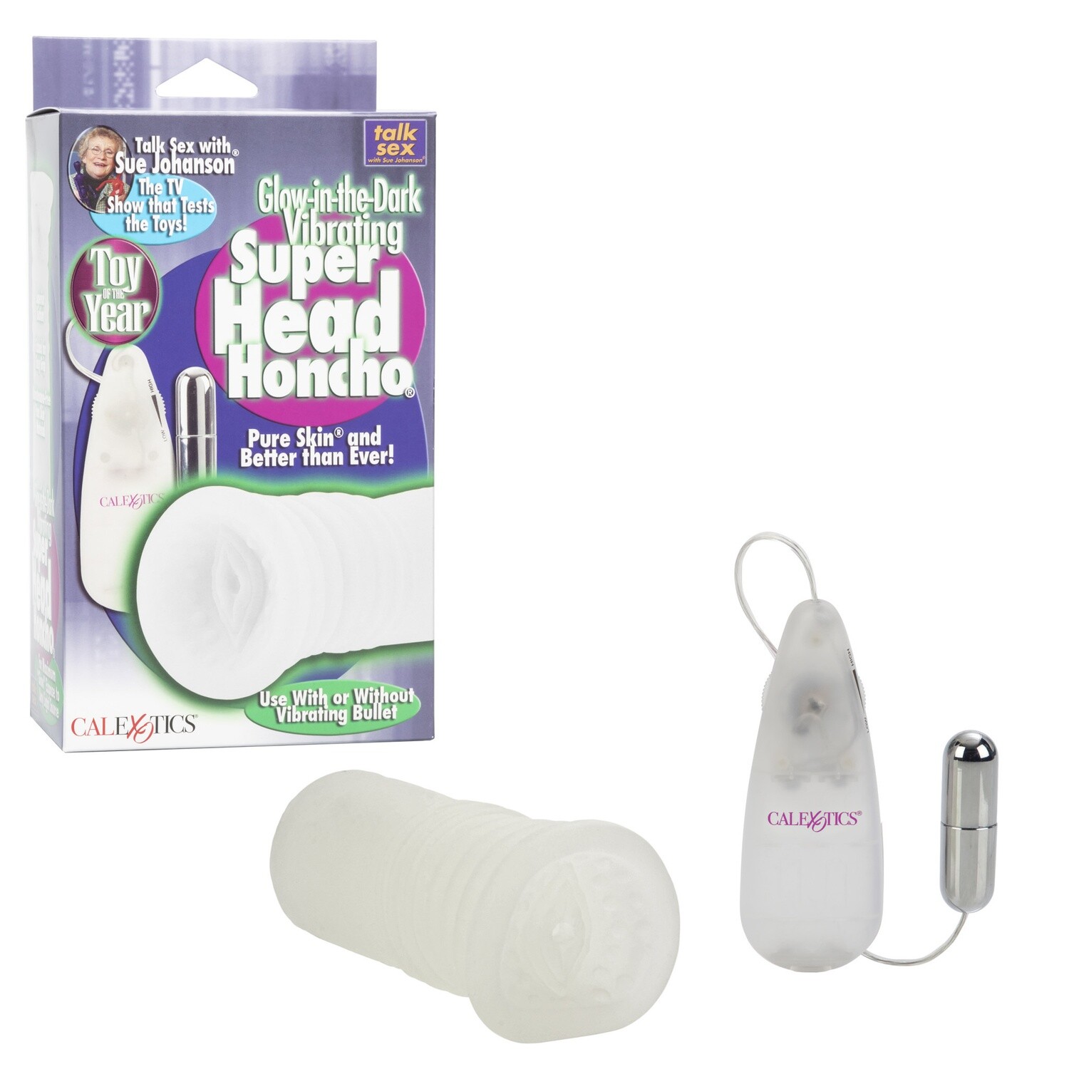 GLOW IN THE DARK SUPER HEAD HONCHO WHITE