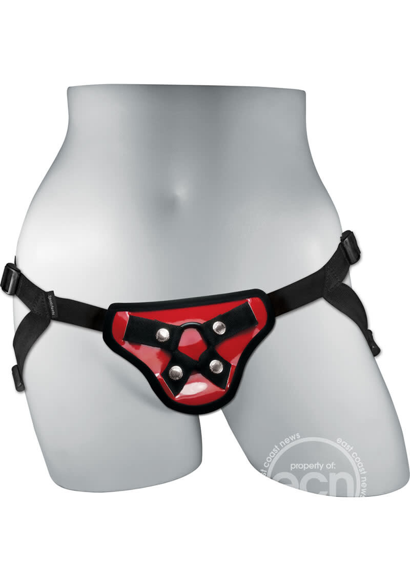 SPORTSHEETS PHOENIX ADJUSTABLE STRAP ON RED