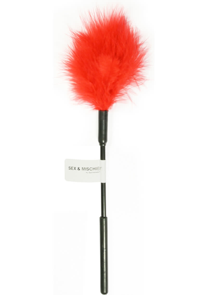 SEX & MISCHIEF FEATHER TICKLER RED