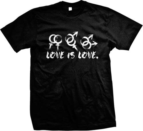LOVE IS LOVE TEE BLACK