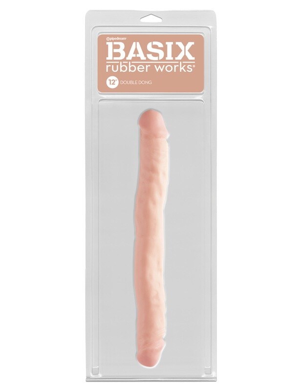 BASIX DOUBLE DONG 12" FLESH