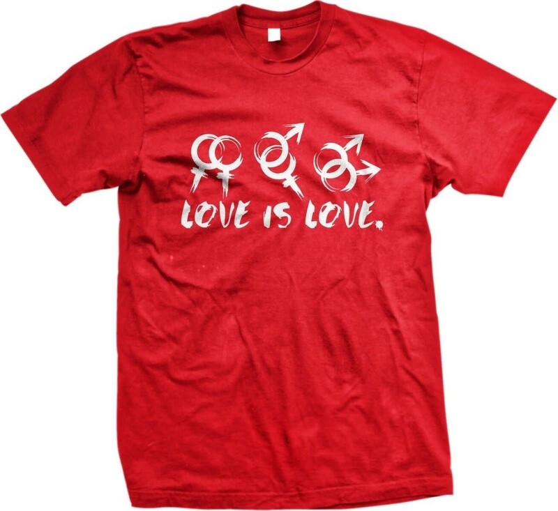 LOVE IS LOVE TEE RED