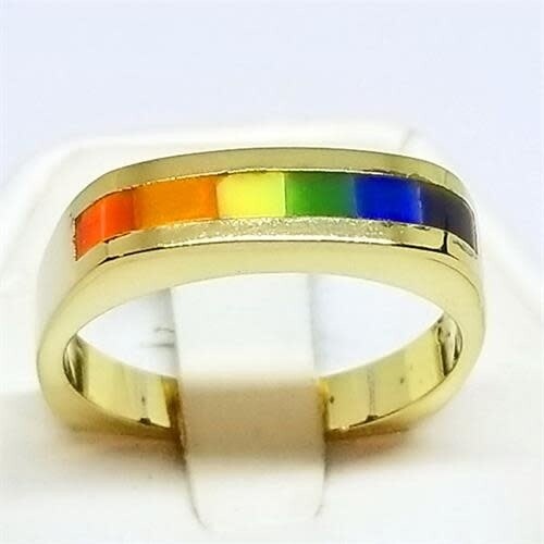 RING-PRIDE, CATEYE, GOLD SIZE 10