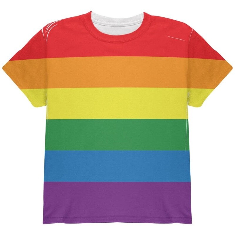 YOUTH CREW PRIDE FLAG RAINBOW/ BACK IS WHITE YOUTH CREW PRIDE FLAG RAINBOW/ BACK IS WHITE