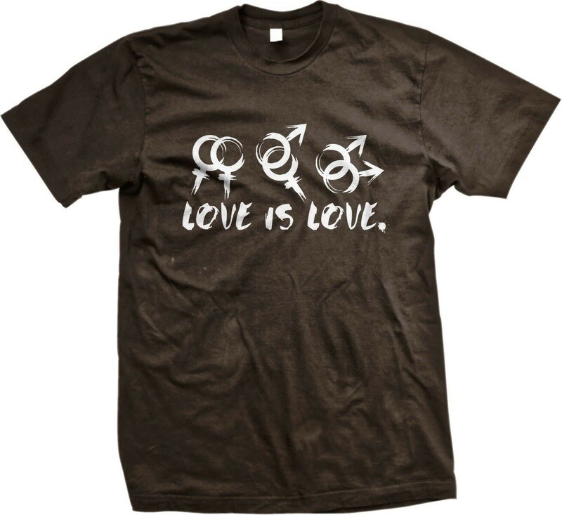 LOVE IS LOVE TEE GRAY