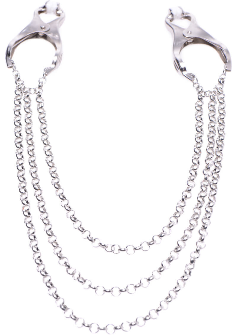 MASTER SERIES AFFIX TRIPLE CHAIN NIPPLE CLAMPS