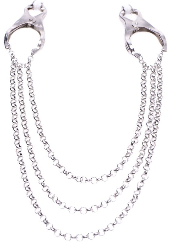 MASTER SERIES AFFIX TRIPLE CHAIN NIPPLE CLAMPS