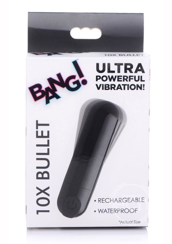 BANG! 10X VIBRATING METALLIC RECHARGEABLE BULLET VIBRATOR