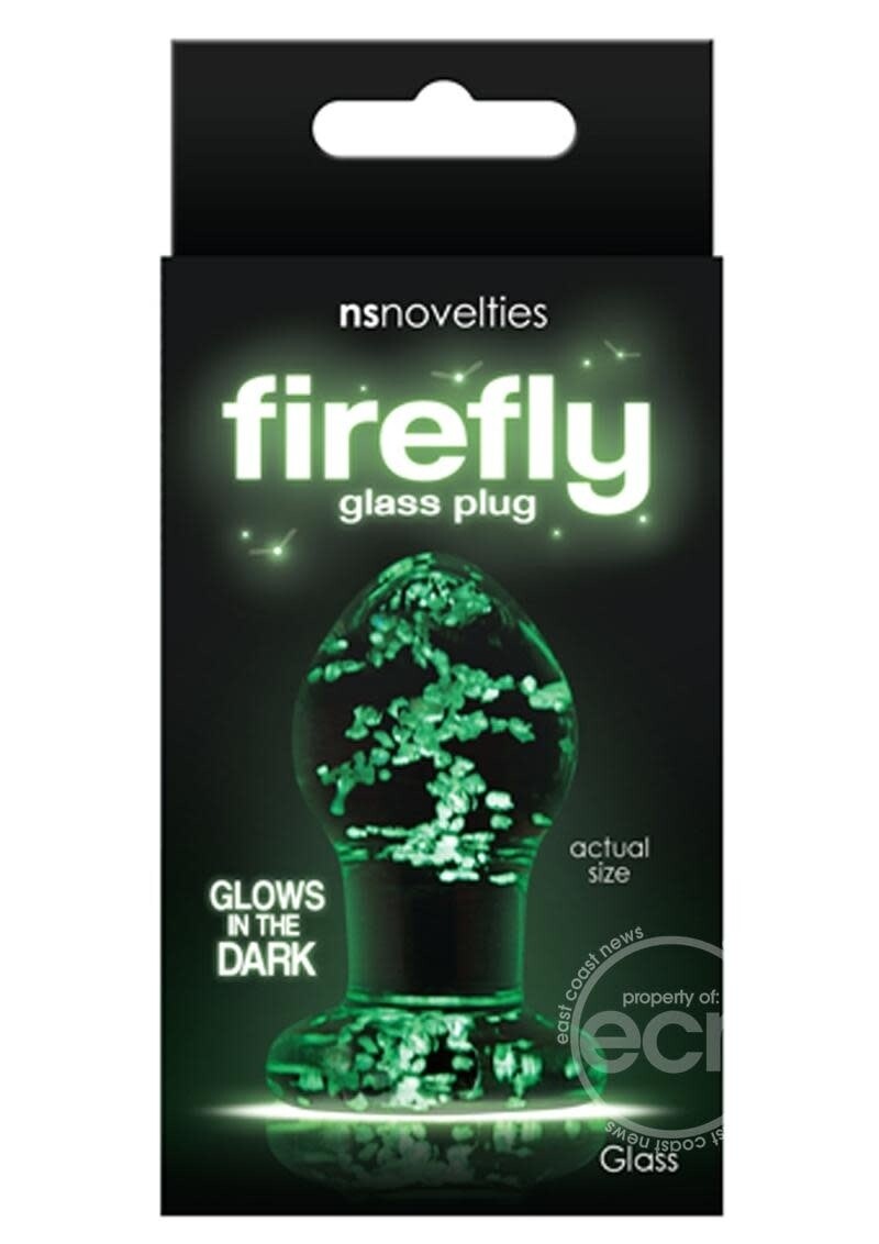 FIREFLY GLASS PLUG SMALL CLEAR 2.5"