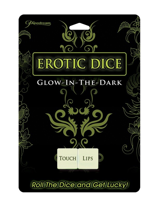 EROTIC DICE GLOW IN THE DARK