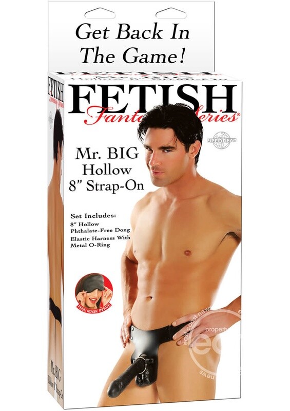 FETISH FANTASY MR BIG HOLLOW 8" STRAP ON