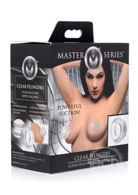 MASTER SERIES CLEAR PLUNGERS NIPPLE SUCKERS