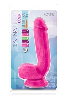 AU NATUREL BOLD POUND DILDO WITH SUCTION CUP 8.5inch
