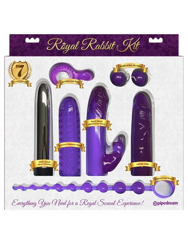 ROYAL RABBIT 7 PIECE VIBRATING KIT