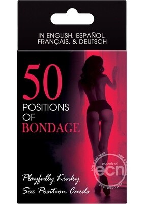 50 POSITIONS BONDAGE SEX CARDS